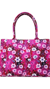 Floral Bliss Canvas Tote Bag