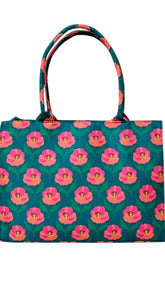 Rose Petal Canvas Tote Bag
