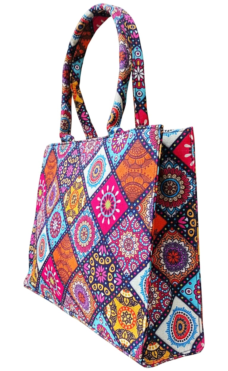 Rangoli Charm Canvas Tote Bag